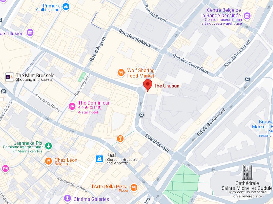 map for beer tasting brussels